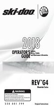 Ski-Doo Owners Manual Book Guide 2018 REV G4 Mountain: 2018 Freeride 137