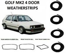 For Volkswagen Golf MK2 Sedan Door, Windows,Trunk Rubber Seals Gaskets 1983-1991 picture