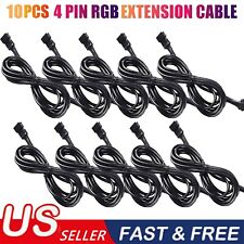 10PCS 4 Pin Extension Wire Cable Connector For RGB LED Strip Rock Lights Glow picture
