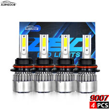 For Hummer H2 2003-2009 LED Headlights High&Low beam xenon white combo 4pcs kit picture