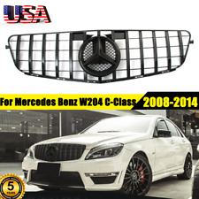 Black GTR Grille W/ Star For Mercedes Benz W204 C180 C250 C300 C350 2008-2014 picture