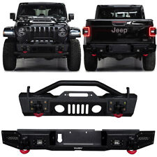 Vijay Fit 2020-2024 Jeep Gladiator JT Front or Rear Bumper w/D-Rings & Lights picture