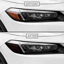 FOR 2022-2024 Honda Civic Headlight Side Marker SMOKE Precut Vinyl Tint Overlays picture