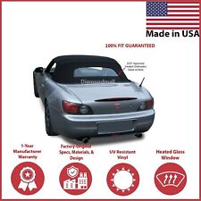 2002-09 Honda S2000 Convertible Soft Top w/DOT Approved Heated Glass, Black picture