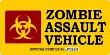 Zombie Assault Vehicle Photo License Plate picture