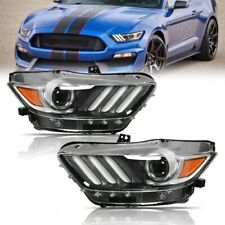 Headlights For 2015 2016 2017 Ford Mustang/GT350 HID/Xenon Projector DRL Lamps picture