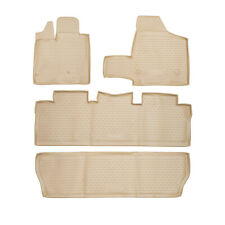 OMAC Floor Mats Liner for Toyota Sienna 2004-2010 Beige TPE All-Weather 4 Pcs picture