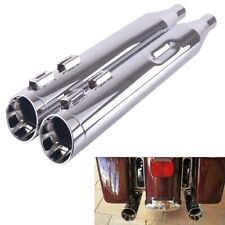 SHARKROAD 4.0 Slip Ons Mufflers For Harley 95-16 Touring Street Glide Upgrading picture