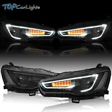 VLAND LED Projector Headlights For Mitsubishi Lancer / EVO 2008-17 w/Sequential picture