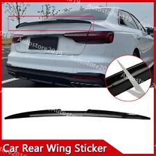 For Audi A3 S3 RS3 A4 S4 B9 A5 A6 Rear Trunk Spoiler Lip Wing Gloss Adjustable picture