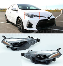 Headlights Set For 2017 2018 2019 Toyota Corolla SE XSE Left & Right Dual LED picture
