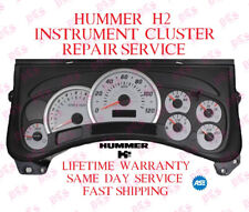 HUMMER H2 Instrument Cluster REPAIR SERVICE SPEEDOMETER 2003-2006 GMC CHEVY GM picture