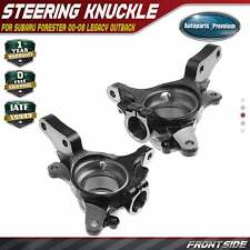 2x Steering Knuckle for Subaru Forester 00-08 Legacy Outback Front Left & Right picture