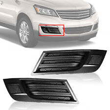 For 13 14-17 Chevy Traverse Fog Light Cover Replacement Black Left & Right Side picture
