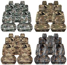 Truck Seat Covers Fits 2015-2018 Ford F150 Front & Rear Camouflage Seat Covers picture