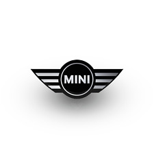 MINI Cooper S JCW Steering Wheel Badge Gel Overlay Chrome FITS ALL MINI picture