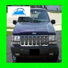 1993-1998 JEEP GRAND CHEROKEE CHROME GRILLE GRILL TRIM 1994 1995 1996 1997  picture
