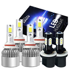 For Chevy Silverado 2500 99-02 COB 6X 6000K LED Headlight Hi/Lo+Fog Light Bulbs picture