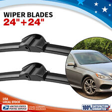 For Mercedes-Benz E250 E350 E400 E550 NEW Front Windshield Wiper Blades 24