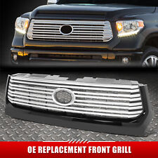 [Horizontal Slat] For 14-17 Toyota Tundra Platinum OE Style Front Bumper Grille picture