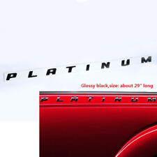 1x OEM PLATINUM Emblem Side Badge Nameplate 3D for fits Platinum Glossy Black F picture