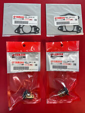 2X Yamaha OEM Outboard Thermostat 6E5-12411-30-00 & Gasket 688-12414-A1-00 Set picture