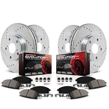 Powerstop K8348 Brake Discs And Pad Kit 4-Wheel Set Front & Rear for Camry RAV4 picture