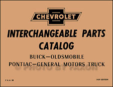 1958-1959 Parts Interchange Book Chevy Buick Pontiac Oldsmobile Chevrolet picture