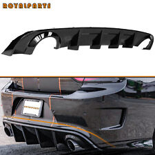 Fits 2015-2024 Dodge Charger SRT OE Style Rear Bumper Diffuser Lip Gloss Black picture