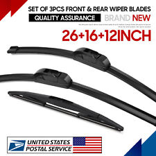 Front and Rear Windshield Wiper Blade For Honda CRV CR-V 2017-2023 Set 3 picture