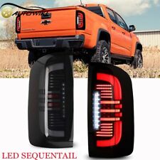 LED Sequential Tail Lights 2015-2022 For Chevy Colorado Black Smoke Brake Lamps picture