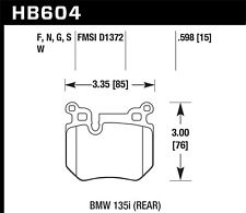 Hawk Performance HB604B.598 HPS 5.0 Disc Brake Pad Fits 08-13 135i 135is picture