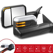 Pair Chrome Tow Mirrors Power Glass Heated w/Puddle Light For 2019-2022 Ram 1500 picture