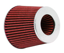 K&N For Universal Air Filter Chrome Round Tapered Red - 4in Flange ID X picture
