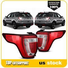 Taillights Assembly For 2016-2019 Ford Explorer Red LH+RH Turn Tail Brake Lamp picture