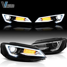 2Pcs Headlights assembly For vw Jetta 2011-2018 Bi-xenon Lens Projector LED DRL picture