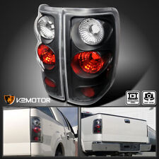 Black Fits 2004-2008 Ford F150 F-150 Rear Brake Tail Lights Lamps Left+Right picture