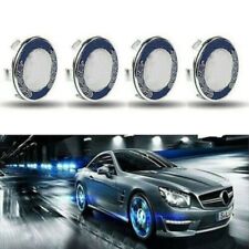 4PCS 75mm Self-Powered Floating LED Wheel Hub Light Caps for Mercedes-Benz Blue picture