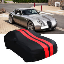 For Wiesmann GT Full Car Cover Satin Stretch Dust Proof Indoor Garage Red-Strip picture