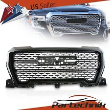For GMC Sierra 1500 Denali Style 2019-2021 Front Upper Bumper Grille Gloss Black picture