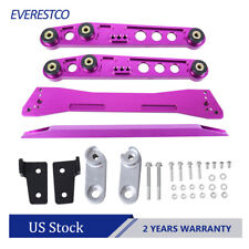 Purple Rear Lower Control Arm Subframe Brace Tie Bar For 92-95 Honda Civic EG picture