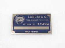 DATA PLATE FOR TYPENSCHILD LANCIA SCHILD LANCIA FULVIA SPORT IGM 4690 OM #V243-3 picture
