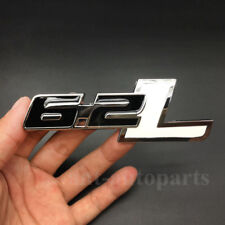 Metal Chrome Black White 6.2L Car Side Fender Trunk Emblem Badge Decal Sticker picture