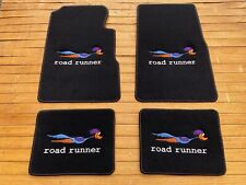 For Plymouth Road Runner 4 speed manual Floor Mats carpet Black Set of4 1968-75 picture