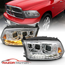 For 2009-2018 Dodge Ram 1500 2500 3500 Chrome LED Bar Dual Projector Headlights picture