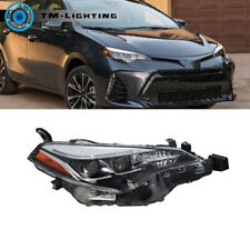 Passenger Right Side Headlight For 2017 2018 19 Toyota Corolla SE XSE XLE Black picture