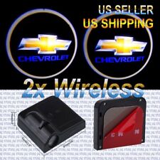 2pcs Wireless Ghost Shadow Logo LED Light Courtesy Door Step Chevrolet picture