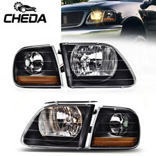 LIGHTNING STYLE HEADLIGHTS CORNER PARKING LIGHTS FIT FOR F150 EXPEDITION NEW picture