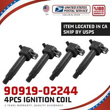 4 Pcs  Ignition Coil 90919-02244 673-1307 For Toyota Camry Vibe RAV4 Corolla picture