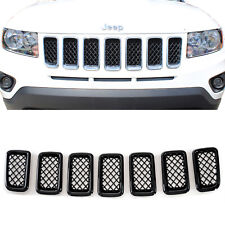 Patented Overlay Black Grille fits 11-17 Jeep Compass picture